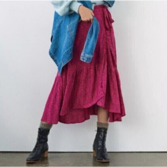 Beachgold Oriana Leopard Cheetah Print Hipster Hippie Art Wrap Skirt - Picture 10 of 12